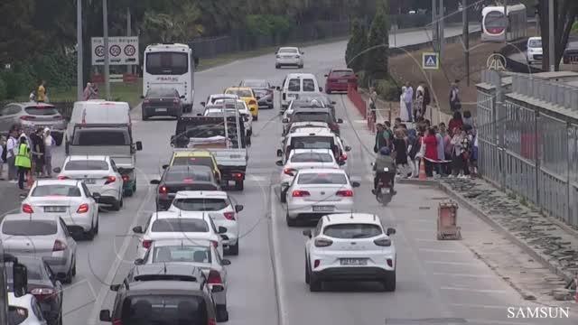 Tokat haber! Samsun ve Tokat'taki trafik kazaları KGYS kameralarına yansıdı