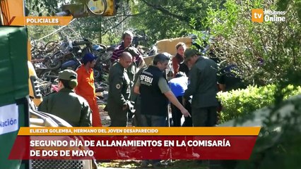Segundo día de allanamientos en la comisaría de Dos de Mayo