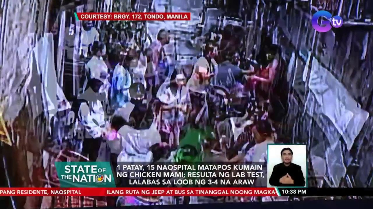 1 patay, 15 naospital matapos kumain ng chicken mami; resulta ng lab test, lalabas sa loob ng 3-4 na araw | SONA