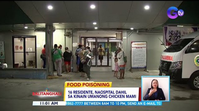 16 residente, naospital dahil sa kinain umanong chicken mami | BT