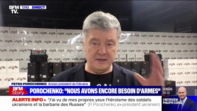 Petro Porochenko, l'ancien président ukrainien: C'est une guerre lancée par un maniaque contre la vie humaine