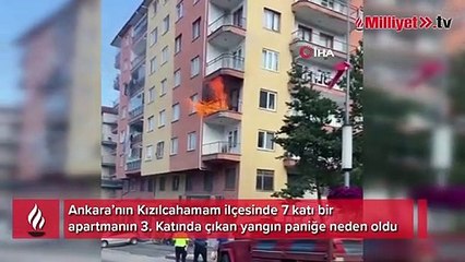 Kızılcahamam’da yangın paniği
