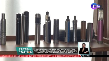 Pag-veto sa Vape Bill, panawagan ng ilang mambabatas kay Pres. Marcos | SONA