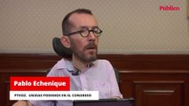 Pablo Echenique: La gente no entiende que todavía no esté aprobaba la ley de la vivienda y derogada la `ley mordaza´