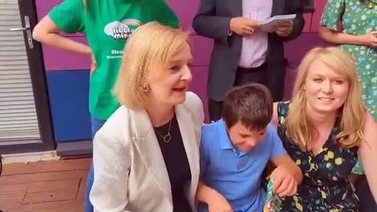 Liz Truss launches the final stage of her leadership bid at Little Miracles in Peterborough