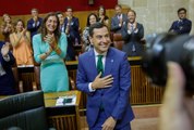 Juanma Moreno es investido presidente de la Junta de Andalucía con mayoría absoluta