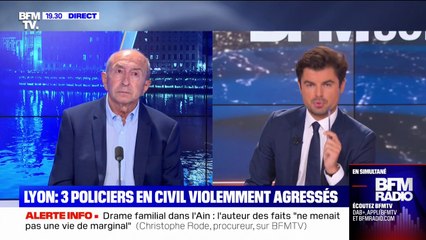 Gérard Collomb, à propos de l'agression de trois policiers à Lyon: "On ne veut pas prendre en compte les problèmes de sécurité dans cette ville"