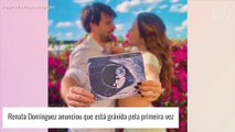 Renata Dominguez revela gravidez aos 42 anos e mostra barriga em foto com ultrassom do filho. Veja!