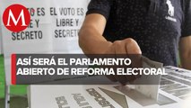 ¿Quiénes pueden participar en el foro de parlamento abierto sobre reforma electoral?