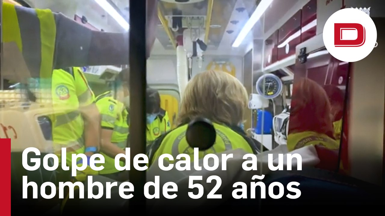 Ingresado muy grave por golpe de calor un hombre que circulaba en monopatín