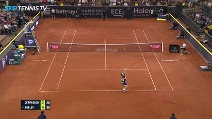 Hambourg - Cerundolo sans pitié pour Rublev