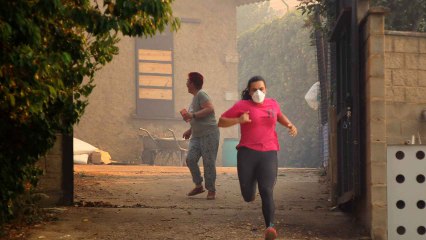 Virulento incendio entre San Andrés y Ferral en León