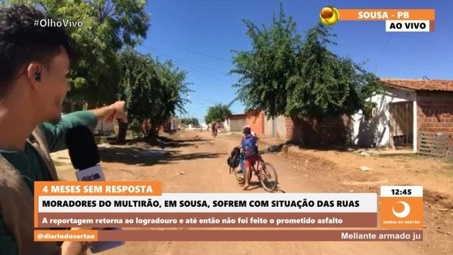 Cansados de esperar, moradores do Mutirão pedem calçamento e lamentam: ‘Sousa está um lixo’