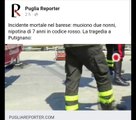 Incidente mortale nel barese: morti nonni, ferita nipotina a Putignano i dettagli su www.pugliareporter.com