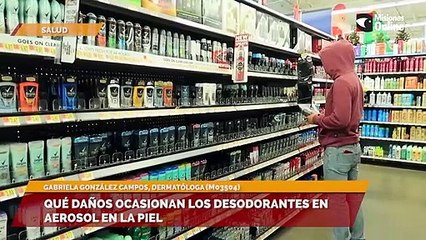 Qué daños ocasionan los desodorantes en aerosol en la piel