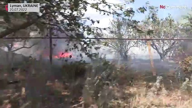 شاهد: أوكرانيون تحت القصف في بلدة ليمان في إقليم دونيتسك