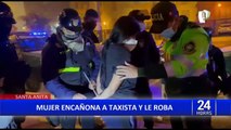 Santa Anita: Capturan a mujer por encañonar y asaltar a taxista