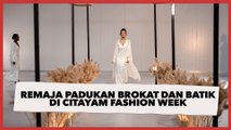 Kreatif! Remaja Padukan Brokat dan Batik di Citayam Fashion Week, Penampilannya Viral