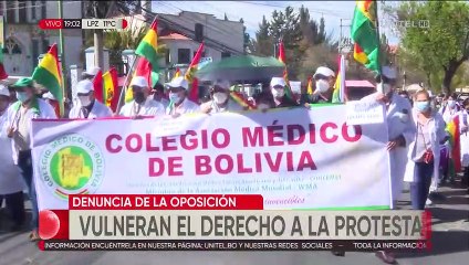 Tras arrestos y presencia de grupos de choque, oposición denuncia que vulneración del derecho a la protesta