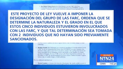 Ted Cruz pidió al Congreso de EE. UU. designar nuevamente a las FARC como una organización terrorista