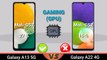 Samsung Galaxy A13 5G vs Samsung Galaxy A22 4G
