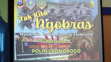 Sosialisasi Bahaya Radikalisme, Terorisme Dan Intoleransi Polres Ponorogo