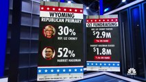 Liz Cheney struggles in Republican primary against Trump-backed candidate