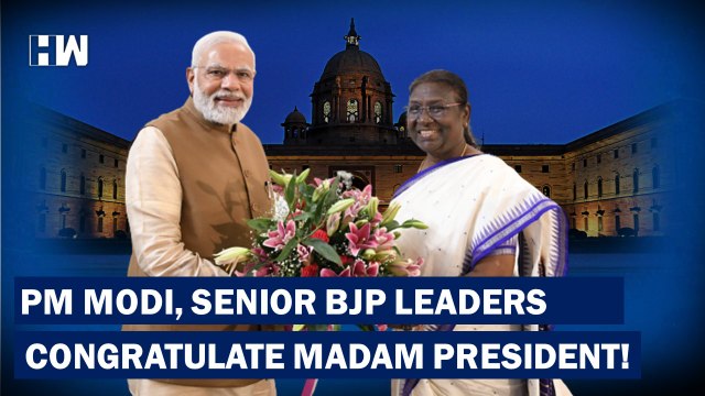 PM Modi, Senior BJP Leaders Meet Draupadi Murmu, Congratulate Madam President |