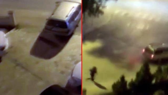 Araç sahibinin tepkilerine aldırmayan pişkin hırsızlar, otomobili çalıp kaçtı