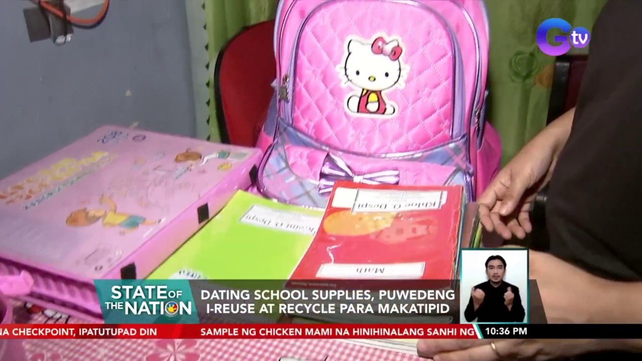 Dating school supplies, puwedeng i-reuse at recycle para makatipid | SONA