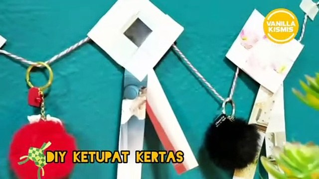 Buat Sendiri Ketupat Kertas Untuk Hiasan Dinding RAYA