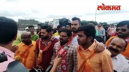 शिवसैनिकांनी कांदेंना रोखलं पण आदित्यचं केलं जंगी स्वागत