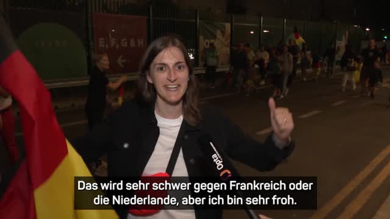 Deutschland-Fans glücklich: 'Auf ins Halbfinale'