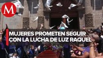 Entre palomas blancas y llanto, despiden a Luz Raquel en iglesia de Zapopan, Jalisco