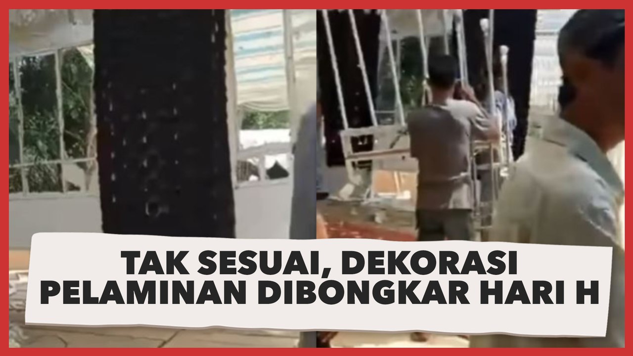 Tak Sesuai dengan Foto dan Harga, Dekorasi Pelaminan Dibongkar Saat Hari H