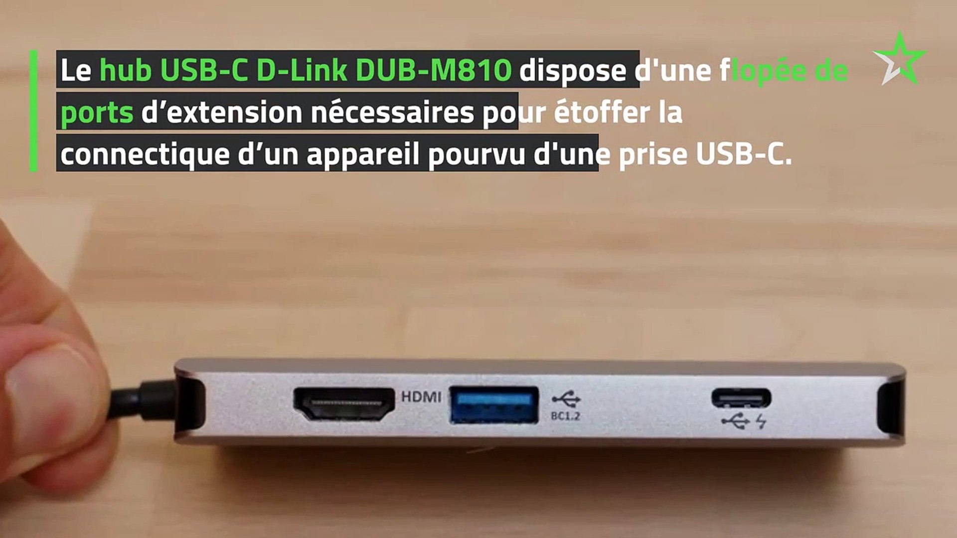 Test D-Link DUB-M810 : un hub USB-C loin d'être parfait - Vidéo Dailymotion