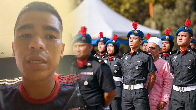 Dah macam ayah sendiri! Pemuda pengsan masa kawad sebak cerita dipeluk ‘abah’