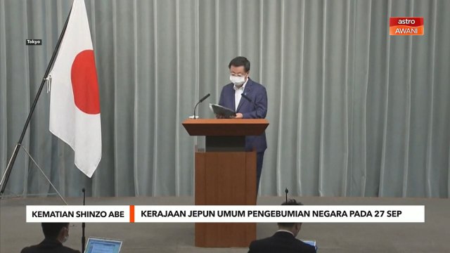 Kematian Shinzo Abe | Kerajaan Jepun umum pengebumian negara pada 27 September
