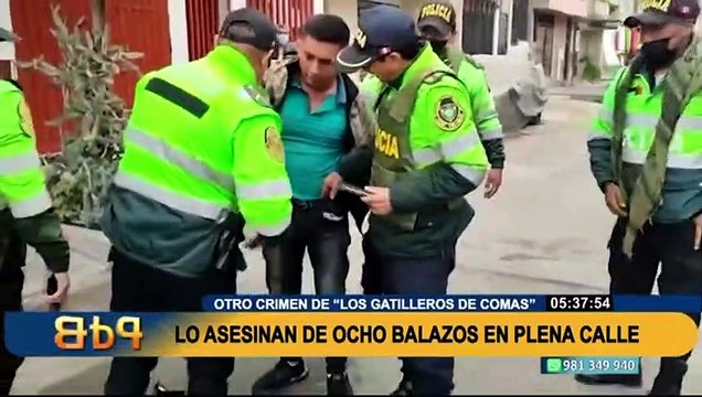 Presunto ajuste de cuentas: sicarios asesinan de ocho disparos a hombre de 31 años en Comas