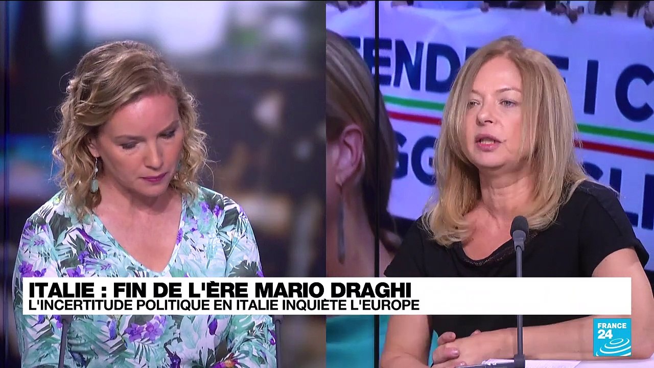 Fin de l'ère Mario Draghi : l'incertitude politique en Italie inquiète l'Europe