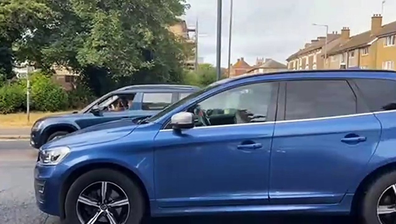 Port traffic brings town to a standstill