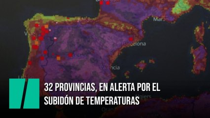32 provincias, en alerta por el subidón de temperaturas