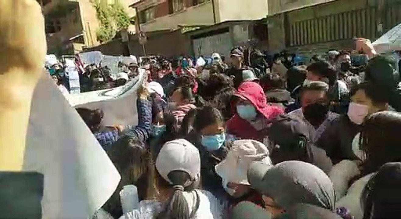 Marcha de madres en La Paz (Foto: Monica Poma - Unitel)
