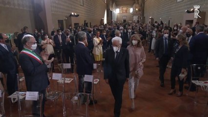 Mattarella all'inaugurazione del restauro delle Corsie Sistine