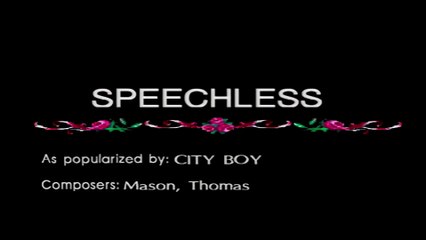 Speechless - City Boy (Karaoke Cover) (HQ Remastered)