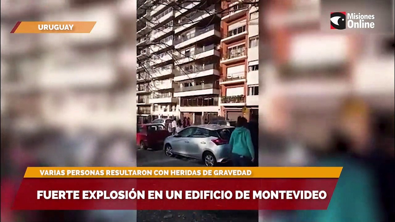 Fuerte explosión en un edificio de Montevideo