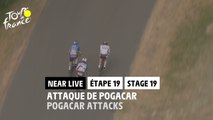 Attaque de Pogacar / Pogacar attacks - Étape 19 / Stage 19 - #TDF2022