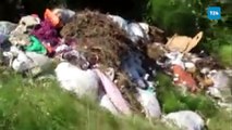 Trabzon-Giresun il sınırının kıyı kesimine çöp döküldüğünü iddia eden vatandaşın isyanı: 
