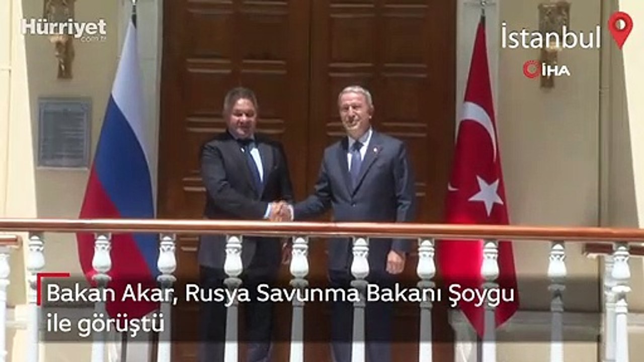 Bakan Akar, Rusya Savunma Bakanı Şoygu ile görüştü