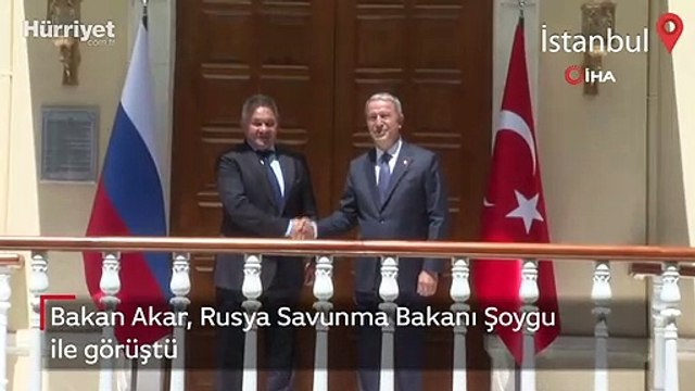 Bakan Akar, Rusya Savunma Bakanı Şoygu ile görüştü